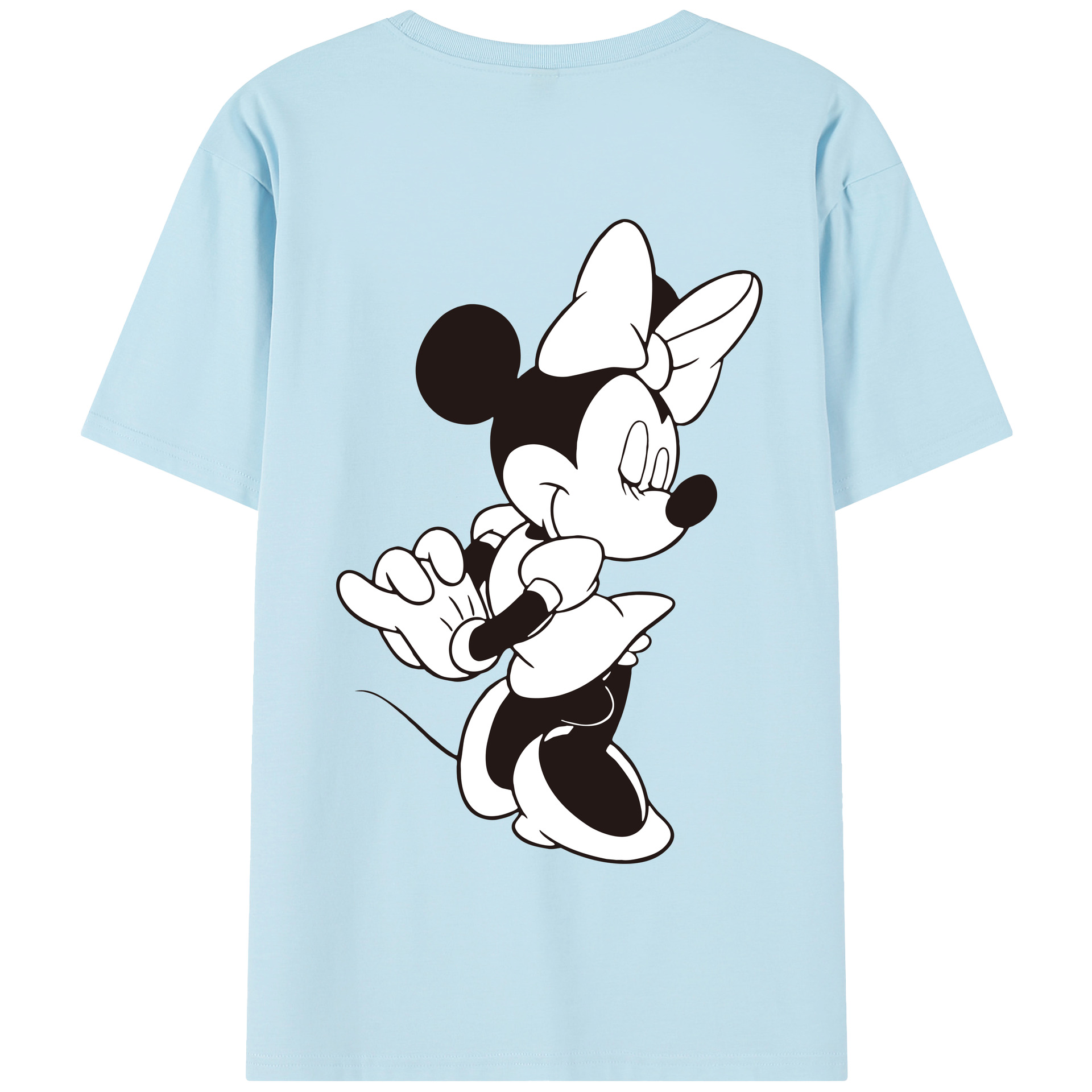 （画像用） ミッキーマウス Mickey Mouse 綿100％半袖Tシャツ（背面プリント）